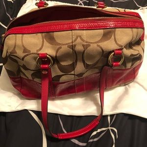 Authentic Coach Signature Satchel Bag